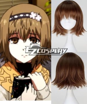 Fueguchi Hinami Short Straight Brown Color Anime Cosplay