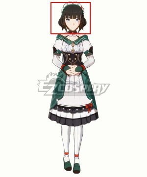 Genshin Impact Katheryne Black Cosplay Wig