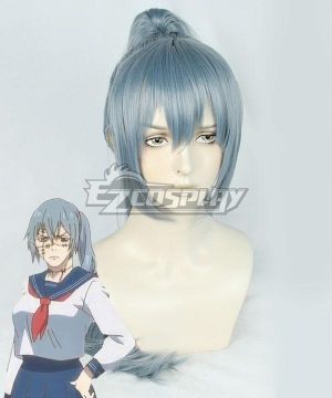 Sorcery Fight Mahito Blue Ponytail Cosplay