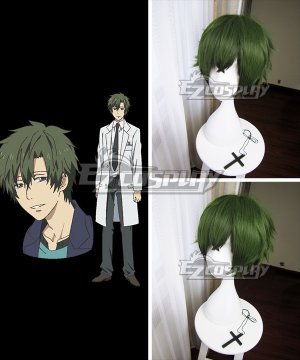 Aoharu x Machinegun Aoharu x Kikanjuu Nagamasa Midori Hoshishiro Green Cosplay Wig