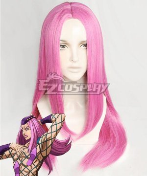 JoJos Bizarre Adventure: Stone Ocean Anime Narciso Anasui Pink Cosplay