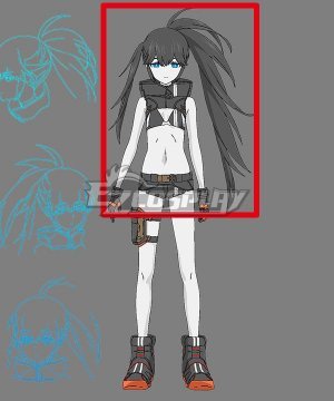 Dawn Fall Black Rock Shooter Black Cosplay