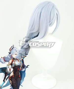 Shenhe Grey Blue Cosplay