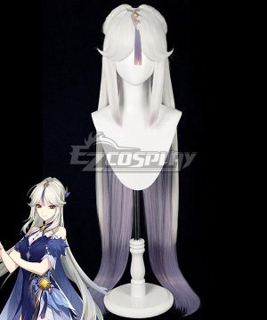 Ningguang Orchids Evening Silver Purple Cosplay