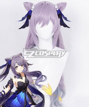 Genshin Impact Keqing Opulent Splendor Purple Cosplay Wig