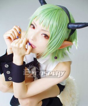 Battle in Nagoya Owari no Serafu Vampire Reign Kisekio Shiho Kimizuki Green Cosplay