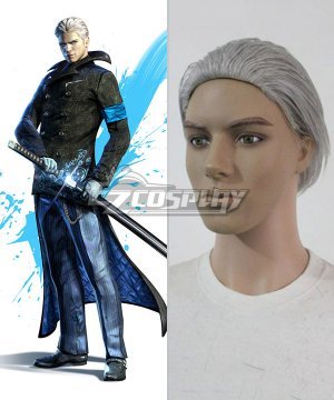 DmC Devil May Cry 5 Vergil Silver Cosplay Wig