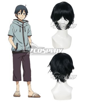 Dagashi Kashi Kokonotsu Shikada Black Cosplay Wig