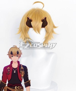 Genshin Impact Thoma Golden Cosplay Wig