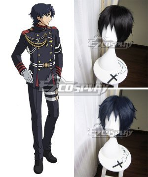 Owari no Serafu Vampire Reign Guren Ichinose Blue Black Cosplay