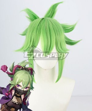 Genshin Impact Kuki Shinobu Cosplay Wig