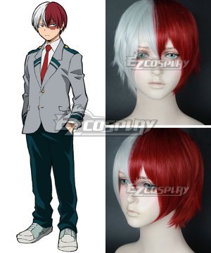 My Hero Academia Boku no Hero Akademia Shoto Todoroki Red White Cosplay  - B Edition