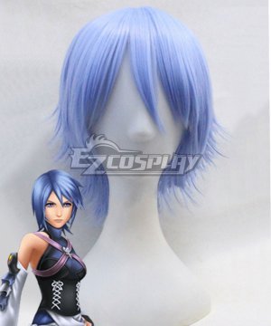 Kingdom Hearts Birth By Sleep Aqua Blue Cosplay Wig