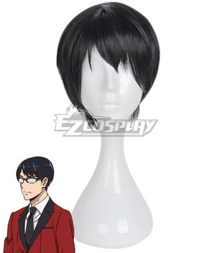 Kakegurui Compulsive Kaede Manyuda Black Cosplay Wig