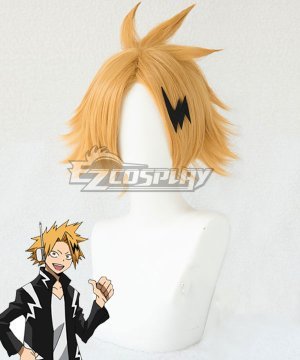 My Hero Academia Boku no Hero Akademia Denki Kaminari Golden Cosplay  -  + Head wear