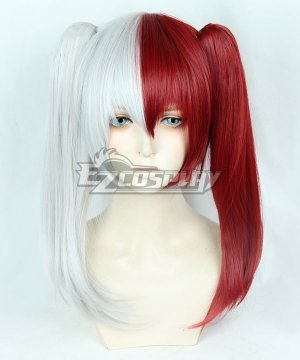 My Hero Academia Boku no Hero Akademia Shoto Todoroki Female White Red Cosplay