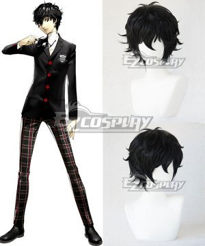 Joker Protagonist Akira Kurusu Ren Amamiya Black Cosplay  - New Edition