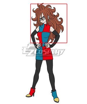 FighterZ Android 21 Red Brown Cosplay