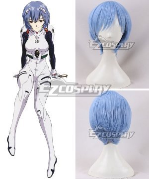 EVA Neon Genesis Evangelion Rei Ayanami Light Blue Cosplay