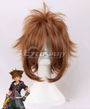 Kingdom Hearts Sora Light Brown Cosplay Wig