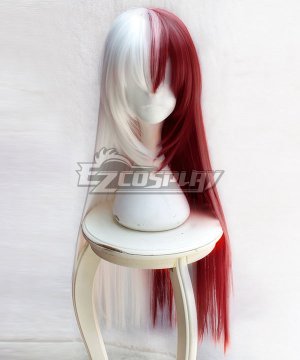 My Hero Academia Boku No Hero Akademia Shoto Todoroki Female Red White Long Cosplay