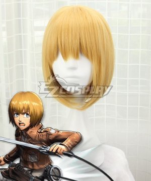 Attack On Titan Shingeki No Kyojin Armin Arlert Golden Cosplay Wig