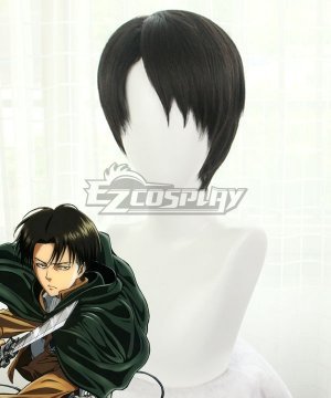 Attack On Titan Shingeki No Kyojin Levi Ackerman Black Cosplay Wig