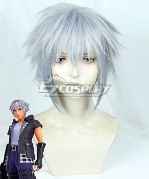 Kingdom Hearts III Riku Silver Grey Cosplay Wig