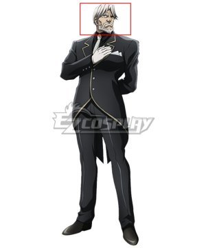 Overlord Sebas Tian Gray White Cosplay Wig