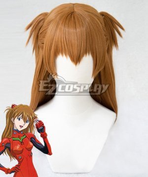 EVA Neon Genesis Evangelion Asuka Langley Sohryu Orange Brown Cosplay