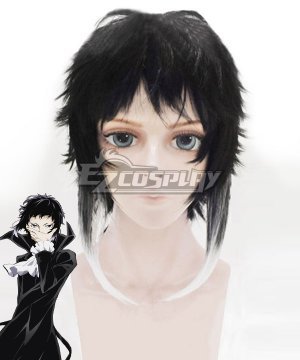 Ryunosuke Akutagawa Gradient Black White Cosplay