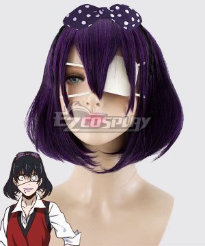 Compulsive Gambler Midari Ikishima Black Purple Cosplay  - No Headwear