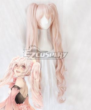 Vocaloid Sakura Miku Hatsune Miku Pink Long Cosplay