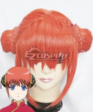 Kagura Meatball Head Orange Cosplay