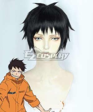 Enen no Shouboutai Shinra Kusakabe Black Cosplay