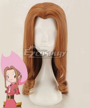 Digimon Adventure Digimon Monster Mimi Tachikawa Brown Cosplay Wig