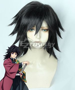 Demon Slayer: Kimetsu No Yaiba Giyuu Tomioka Black Cosplay