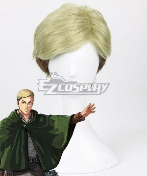 Attack On Titan Erwin Smith Golden Brown Cosplay Wig