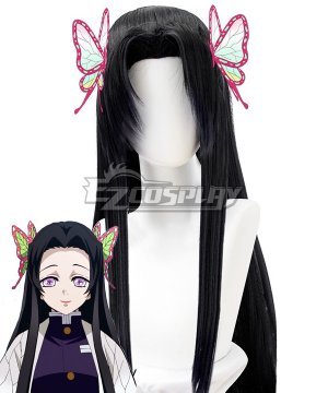 Demon Slayer: Kimetsu No Yaiba Kanae Kocho Black Cosplay  - Only