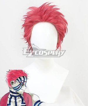 Demon Slayer: Kimetsu No Yaiba Akaza Komaji Red Cosplay