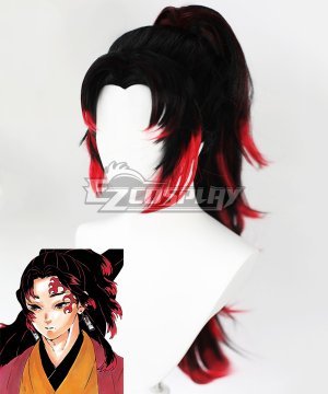 Demon Slayer: Kimetsu No Yaiba Tsugikuni Yoriichi Black Red Cosplay