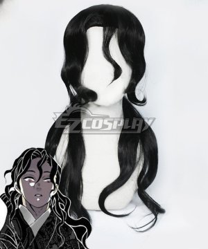 Demon Slayer: Kimetsu No Yaiba Muzan Kibutsuji Black Long Cosplay