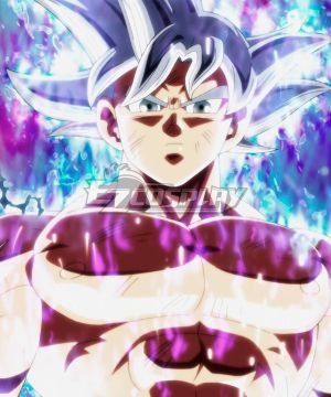 Son Goku Kakarotto Ultra Instinct Mastered Silver Cosplay