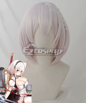 Azur Lane Sirius White Pink Purple Cosplay Wig