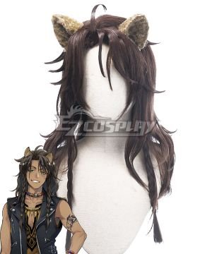 Disney Twisted Wonderland Leona Kingscholar Brown Cosplay  - Only