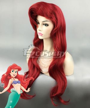 Disney The Little Mermaid Ariel Princess Deep Red Cosplay
