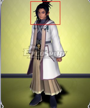 Kingdom Hearts Dark Road Master Eraqus Black Cosplay Wig