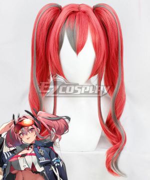 Azur Lane Bremerton Pink Gray Cosplay Wig