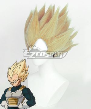Dragon Ball Son Gohan Goku Super Saiyan Blond Cosplay Hair Wig Short
