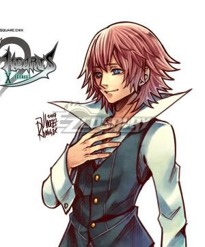 Kingdom Hearts Union X Lauriam Pink Cosplay Wig